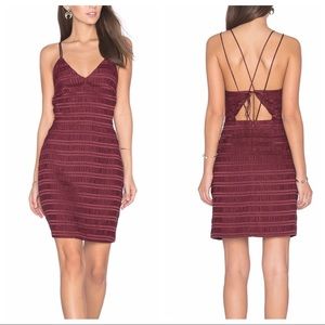 Endless Rose Sleeveless V Neck Mini Dress in Wine
